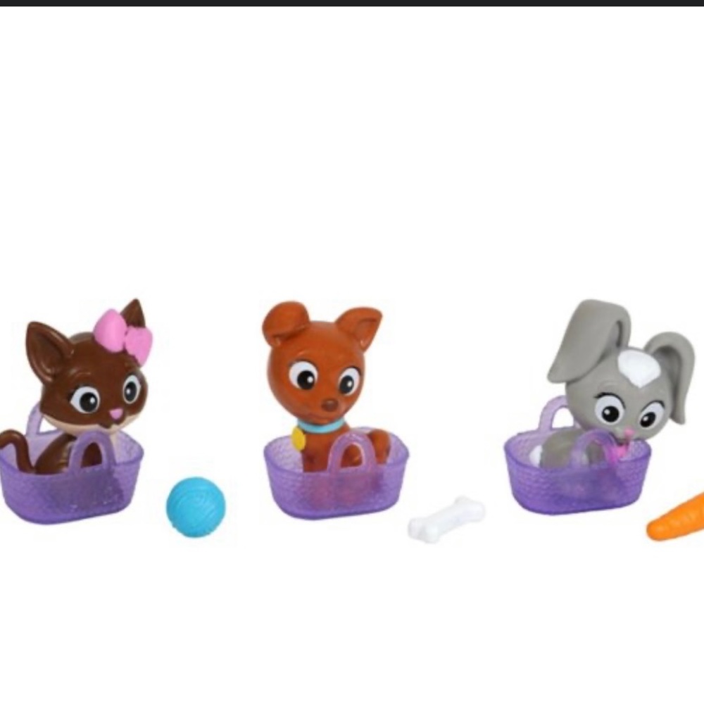 Barbie Pet Accessories Set of 3 Puppy, Kitty and Bunny, Barbie Pets, Barbie Pets